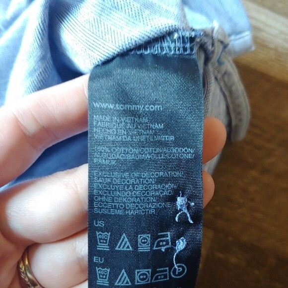 Tommy Hilfiger Men's Blue Collared Shirt Size XL - Picture 6 of 6